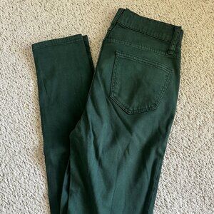 Madewell Skinny Skinny Dark Green Jean Size  26
